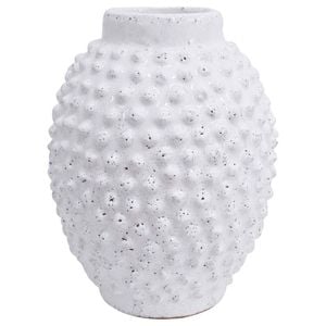 LVD Avia Terracotta Flower Vase Decor 32x23cm - White
