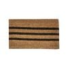 Bayliss 45 x 75cm Black Vector Stripe Mat