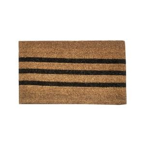 Bayliss 45 x 75cm Black Vector Stripe Mat