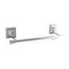 Fusion-Loc 40cm 26kg Stainless Steel Suction Single Towel Rail - Chrome 400mm