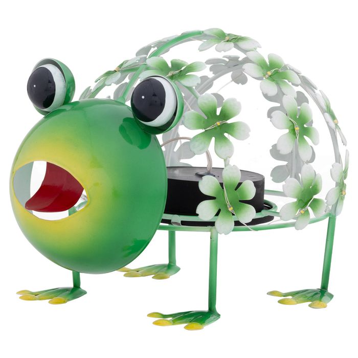 Click Solar Metal Animal Light - Frog