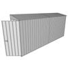 Build-a-Shed 0.8 x 4.5 x 2m Skillion Single Hinged Door Shed - Zinc