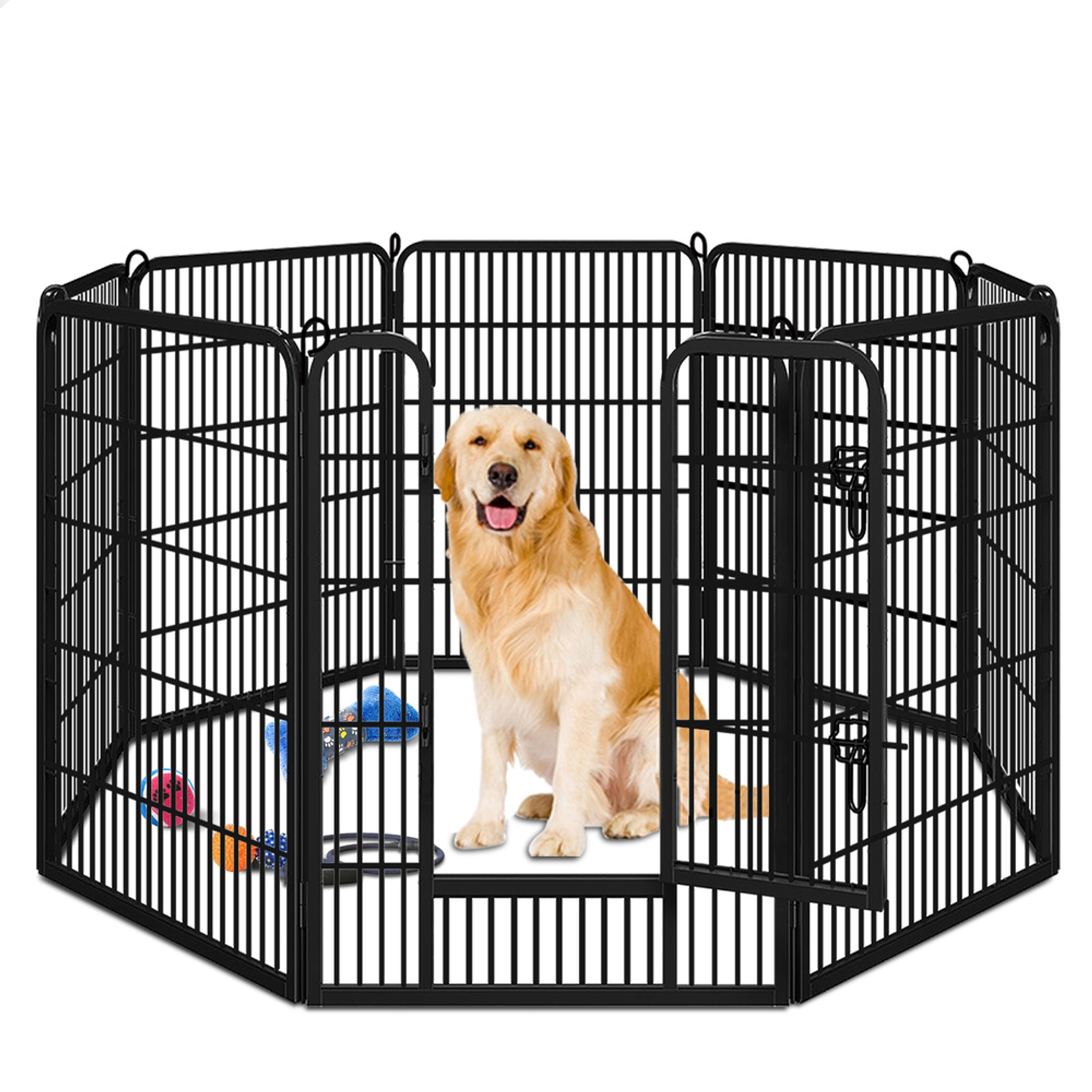 BEASTIE 40 Pet Dog Playpen Enclosure 8 Panel Heavy Duty Fence Play Pen Bunnings Australia