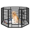 BEASTIE 40" Pet Dog Playpen Enclosure 8 Panel Heavy Duty Fence Play Pen