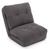 Costway Folding Sofa Gaming Lazy Lounger Floor Sofa-Grey
