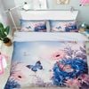 3D Flowers Butterflies 347 Bedding Set Pillowcases Quilt Duvet Cover Set Queen King