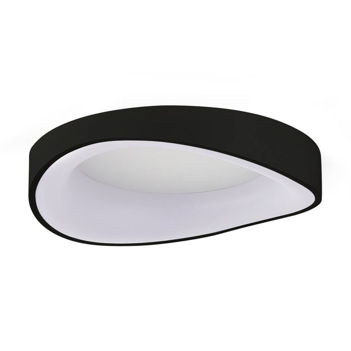 Lexi Lighting Hayley CCT LED Ceiling Light Large Black Triangular Dimmable