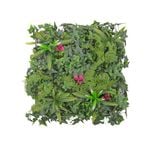 UN-REAL 50 x 50cm Pink Mixed Leaf Artificial Hedge