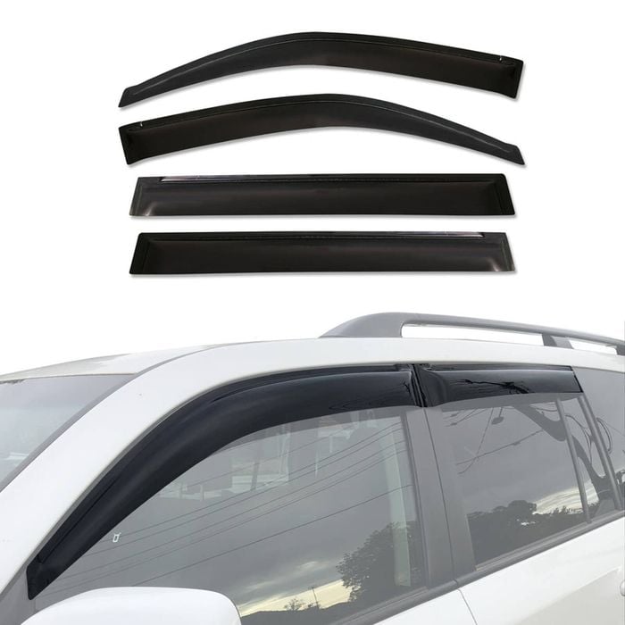 AUSGO Weather Shields for Toyota Land Cruiser Landcruiser 200 LC200 2007-2021 Weathershields Window Visors Wind Deflectors