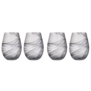 2x 2pc Tempa Skylar Storm Stemless Red/white Wine Glass