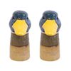 2PK LVD Mallard Ceramic Duck Flower Vase Plant Holder Home Desk Decor 16x22cm