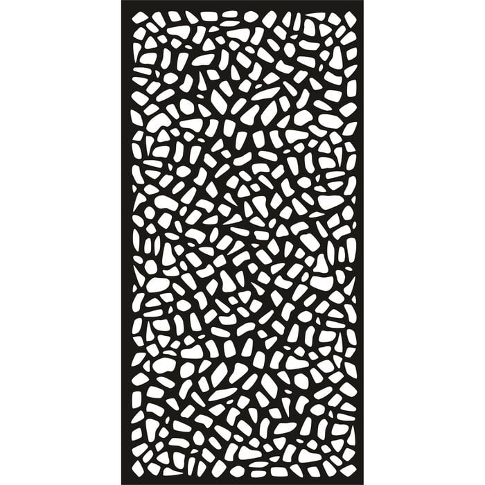 Jack Matrix 1800 x 900 x 9mm Charcoal Riverbank Décor Screen with Frame