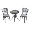 FurnitureOkay Macedon-Athens 3-Piece Cast Aluminium Outdoor Dining Setting