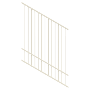 ProtectorAl 0350-1200W x 1500H Surfmist Raked 16-30º Flat Top Pool Fence Panel