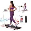 Everfit 2 In 1 Treadmill Electric Walking Pad Under Desk Home Gym Fitness 400mm Pink