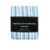 Bloomington Printed Ultra Soft 90gsm Microfiber Sheet Set Double Blue Lines