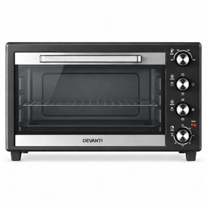 Devanti Electric Convection Oven Bake Benchtop Rotisserie Grill 48L