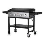 Jumbuck 1621mm Black 4 Burner Griddle BBQ