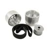 Ford Windsor 289 302 351 Gilmer Drive Kit Silver Billet Aluminium With Belt