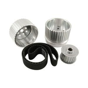 Ford Windsor 289 302 351 Gilmer Drive Kit Silver Billet Aluminium With Belt