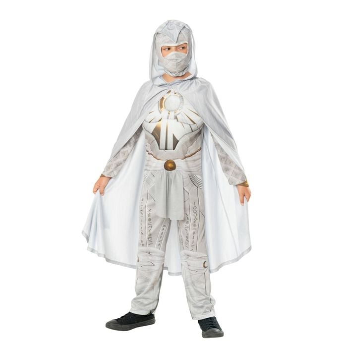 Marvel Size 7-8y Moon Knight Deluxe Kids Costume Party Dress Up Cosplay White