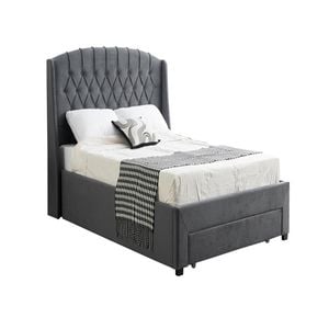 Elegant Collections Dark Grey Paris Queen Bed