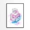 Colorful Fashion Perfume Bottle Design   Print 100% Australian Made 60 x 90cm   (Poster)