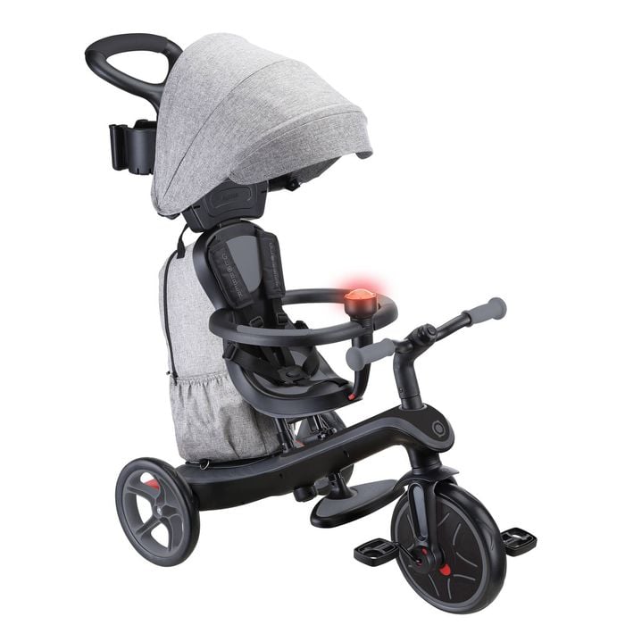 Globber Explorer Trike 4in1 Deluxe Play -black/grey - Black/grey | Toddler | 3