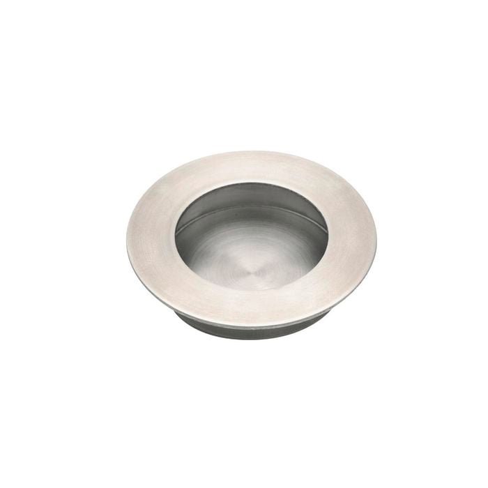 Lane 65mm Stainless Steel Round Flush Pull Handle - 2 Pack