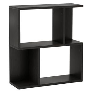 Costway 3-tier Compact Bookshelf Display Rack Storage Bookcase Nightstand Black