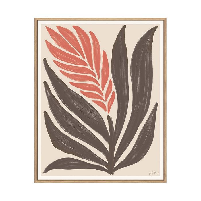 Artey | Simple Flowers II - Framed Canvas - Natural Frame - 100 x 125cm