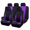 Catzon Car Seat Covers Full Set Polyester Seat Fit For Most Suvs Pickup Trucks-purple