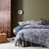 Accessorize Bedroom Collection Double Rainbow Garden Blue Washed Cotton 3 Piece Comforter Set - Double Bed
