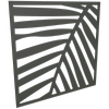 ProtectorAl 300-1200w x 300-1200h Woodland Grey Palm Unframed Solid Aluminium Decorative Panel 