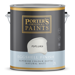 Porter's 2L Popcorn Eggshell Finish Broadwall Washable Paint