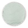 Good Vibes 150cm Round Beach Towel w/ Tassels 400GSM - Sage Check