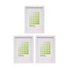 3PK Braz A4 Rome Image Photo Document Display Frame 29.7x21cm White