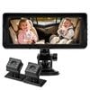 Playpals Baby Car Camera Monitor 7" Hd 1080p 2-baby 360° Rotation Night Vision