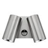 CLA Lighting Sec Surface Mounted LED Tri-CCT Double Adjustable Wall/Pillar Light (Titanium) IP65 with Sensor