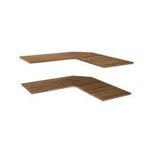 Lugna 900 x 580mm Cove Corner Shelves - 2 Pack