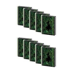 10pk Wicked 2 Elphaba Wiro Spiral Writing Notebook Lined Pages A5 21x16cm