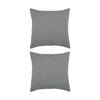 2pk Bambury Panama Jacquard European Pillowcase Steel Home Bedding 65x65cm