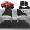 6D Diamond Car Floor Mats for Holden Colorado Ute Dual Cab 2012-2016-Full Set-Black-Outback GT