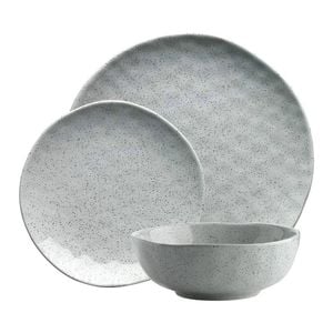 Ecology Speckle 12 Piece Stoneware Dinner Set Duck Egg