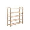 5 Tier 80cm Wooden Bamboo Shoe Rack