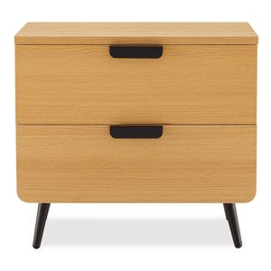 Big Lot Natural Oak Finley 2 Drawer Bedside