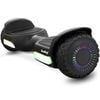 BULLET SX-2500 Hoverboard Scooter, 500W Brushless, Superior Self Balancing System, UL Certified, LED Lights, Black