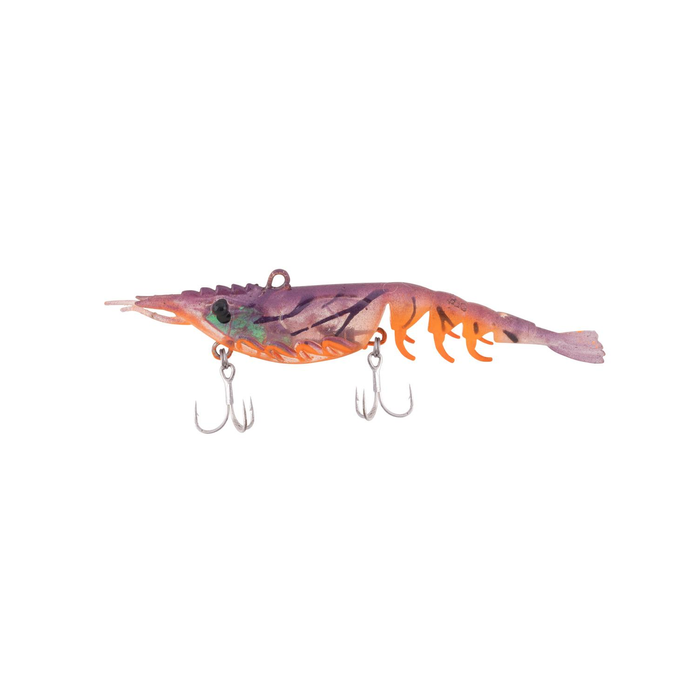 Berkley 2022 Shimma Shrimp 85mm Soft Vibe Fishing Lure Peach Shrimp