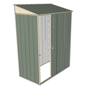 Build-a-Shed 1.5 x 0.8 x 2m Single Sliding Door Skillion Shed - Green