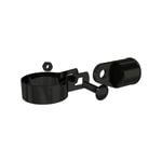 PEAK Chain Link Fencing 32mm Black Rail End Assembly